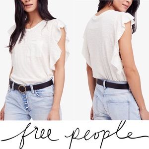  FREE PEOPLE So Easy Flutter Sleeve Tee